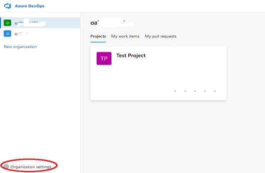 Azure DevOps organization settings